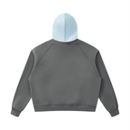 Unisex Fleece Raglan Color Block Hoodie