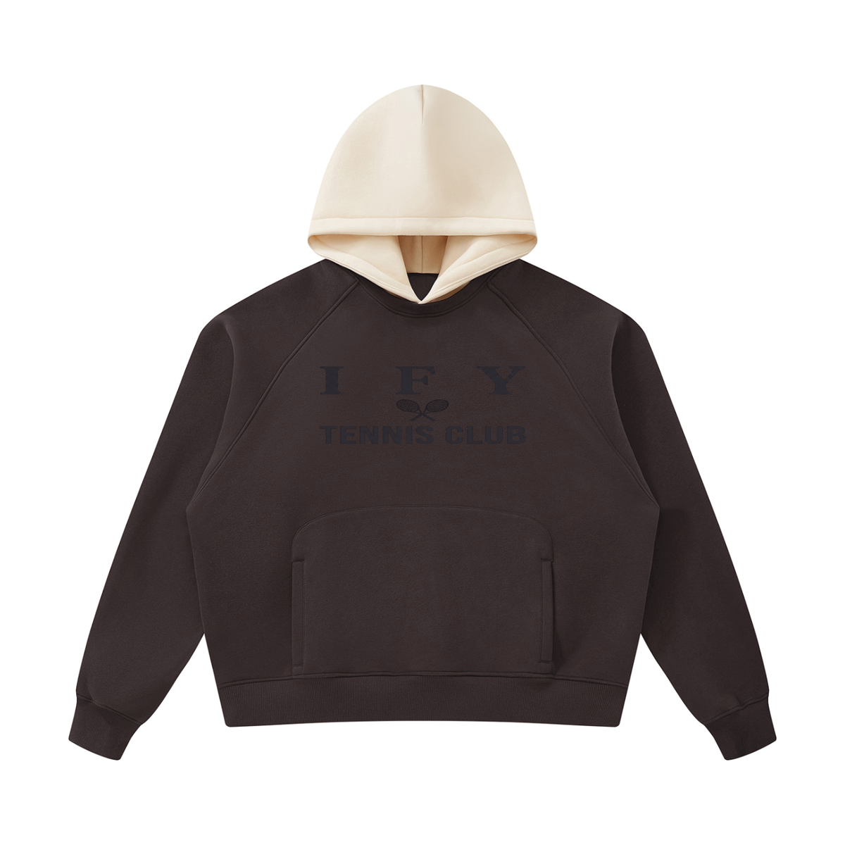 Fleece Raglan Colour Block Hoodie