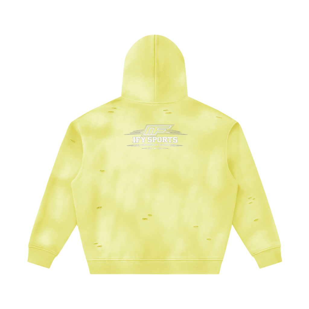 Unisex Frayed Fleece Hoodie: Your Go-To for Comfort and Style