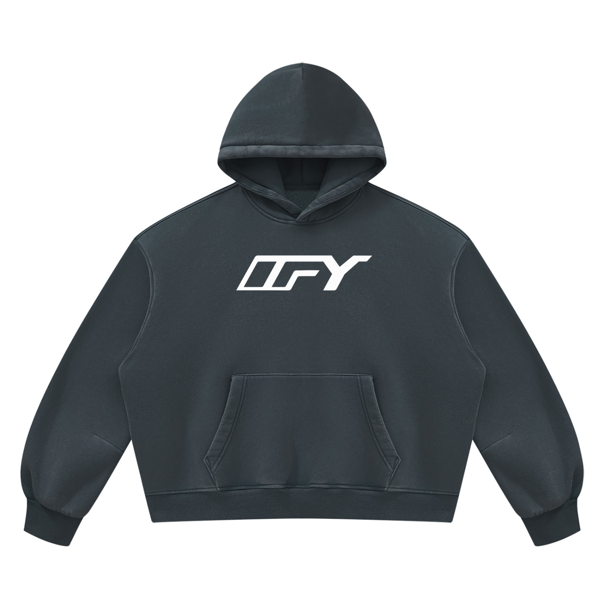 Unisex Vintage Wash Boxy Fleece Hoodie
