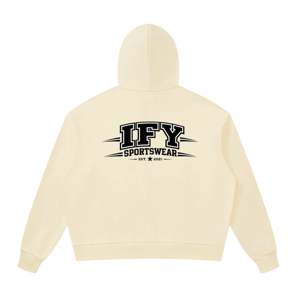 Unisex Drop Shoulder Full Zip Hoodie - Comfort Meets Style for Every Occasion