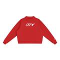 Essential Fleece Mock-Neck Crew Sweatshirt