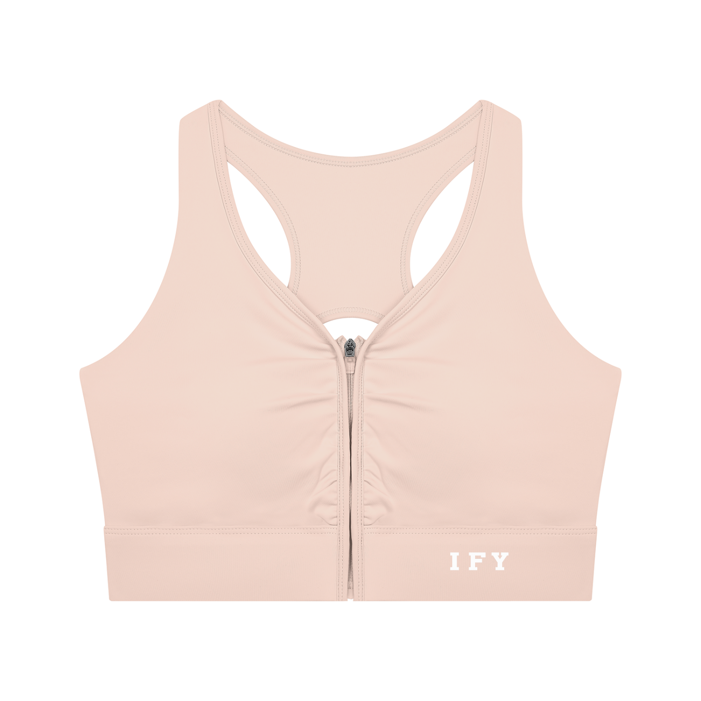 Women’s Cropped Zip Yoga Sports Bra