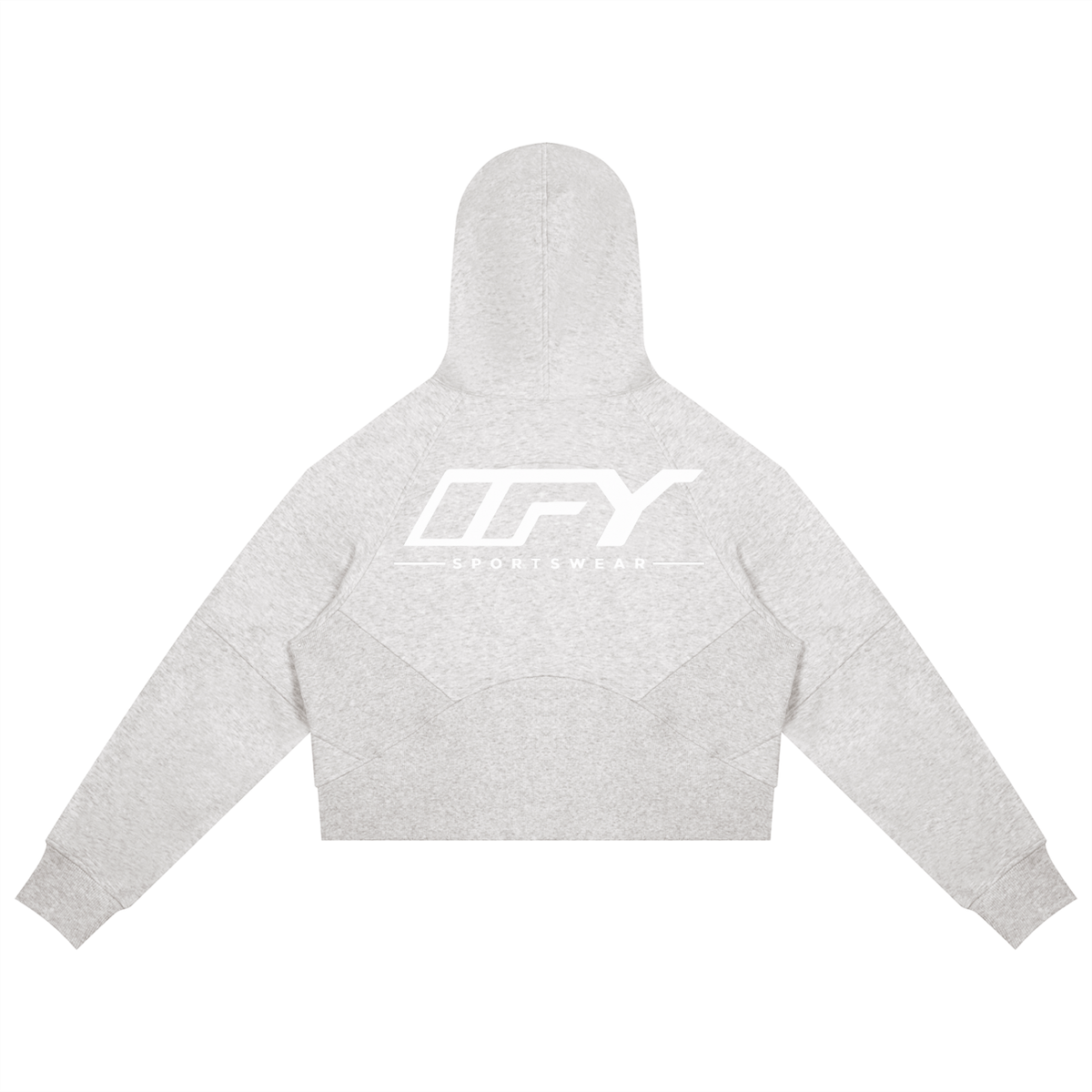 Cropped Zip-Through Hoodie