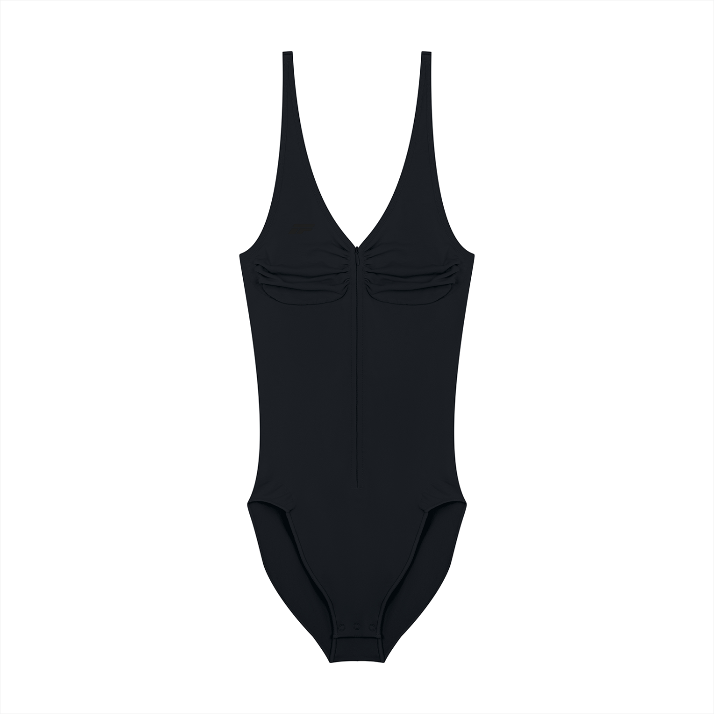 Women’s Full-Zip Ruched Bodysuit