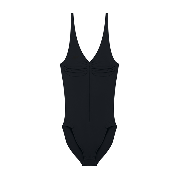 Women’s Full-Zip Ruched Bodysuit