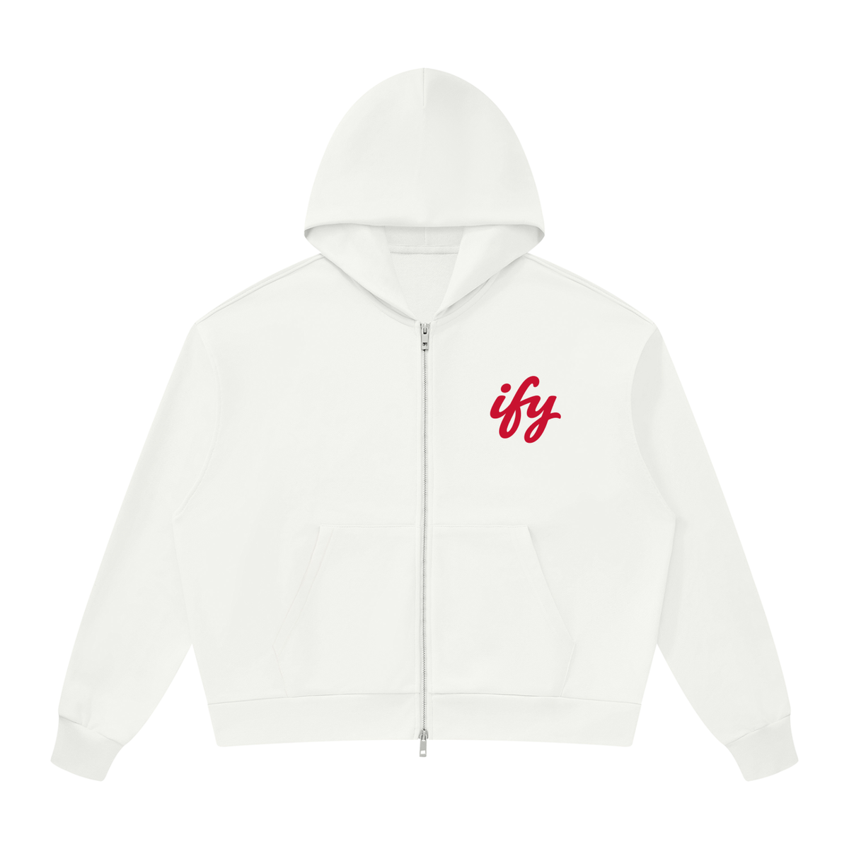 Unisex Drop Shoulder Full Zip Hoodie