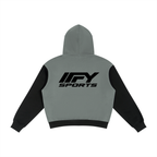 Unisex Colour-Block Fleece Full-Zip Hoodie