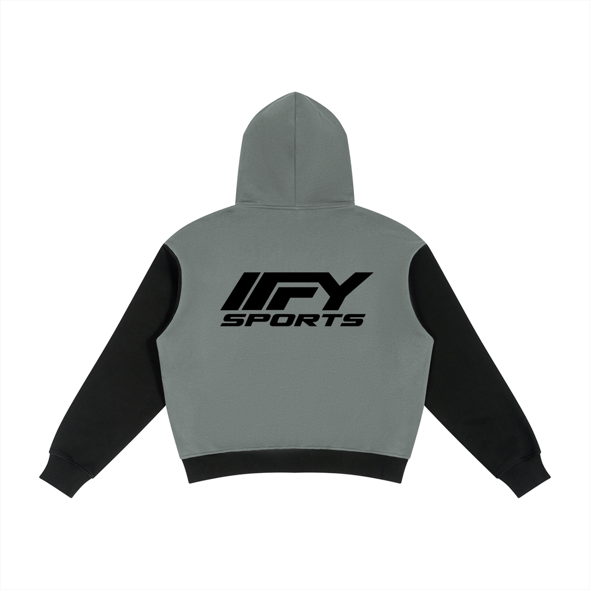 Unisex Colour-Block Fleece Full-Zip Hoodie