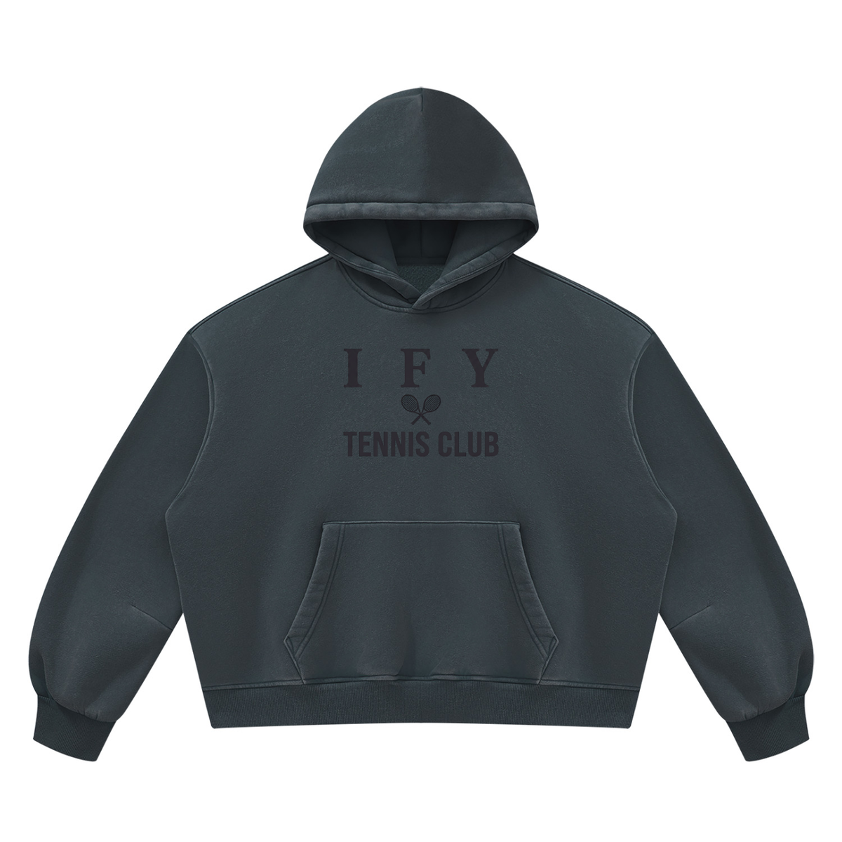 Vintage Wash Boxy Fleece Hoodie