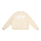 Essential Fleece Mock-Neck Crew Sweatshirt