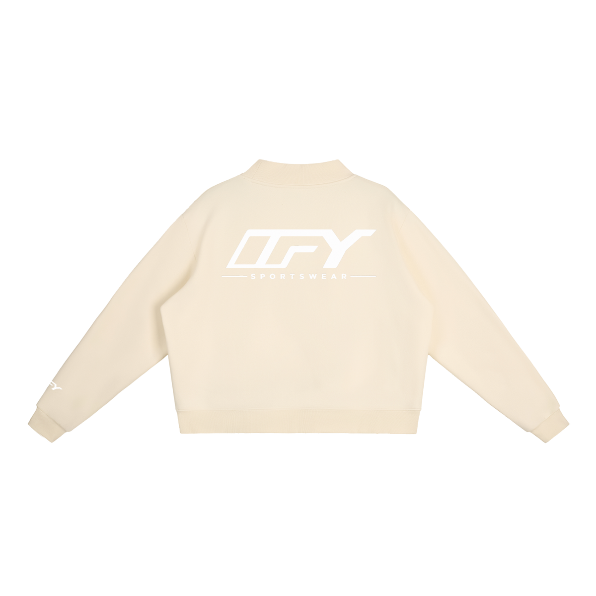 Essential Fleece Mock-Neck Crew Sweatshirt