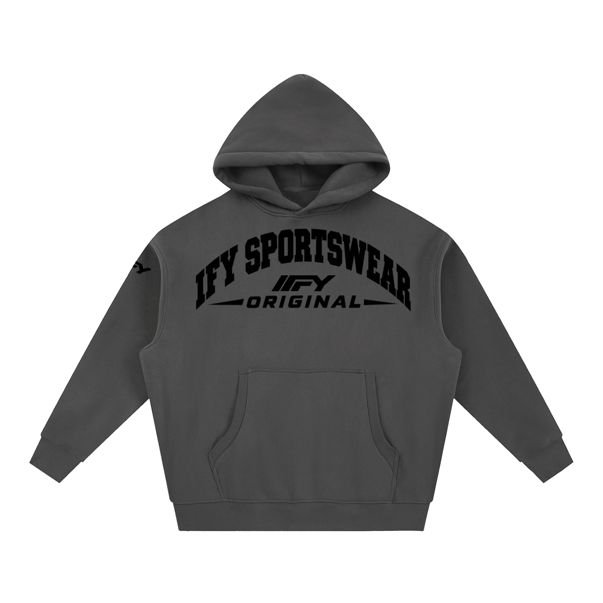 Oversized Boxy-Fit Fleece Hoodie