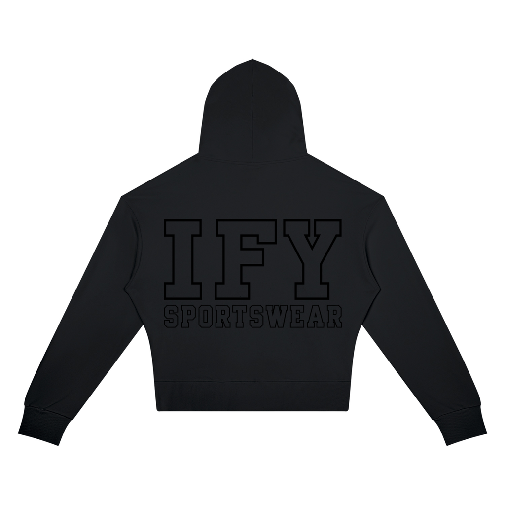 Crop Drop Shoulder Hoodie