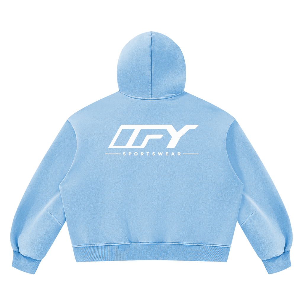 Unisex Vintage Wash Boxy Fleece Hoodie
