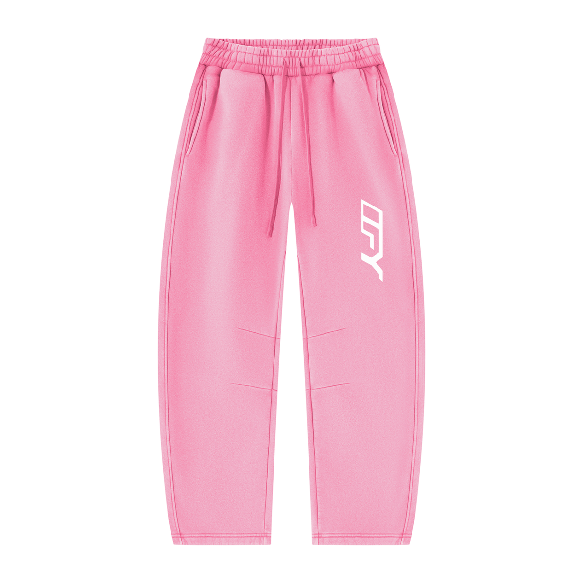 Unisex Vintage Wash Barrel Leg Fleece Sweatpants