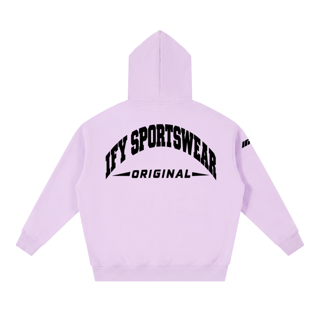 Oversized Boxy-Fit Fleece Hoodie