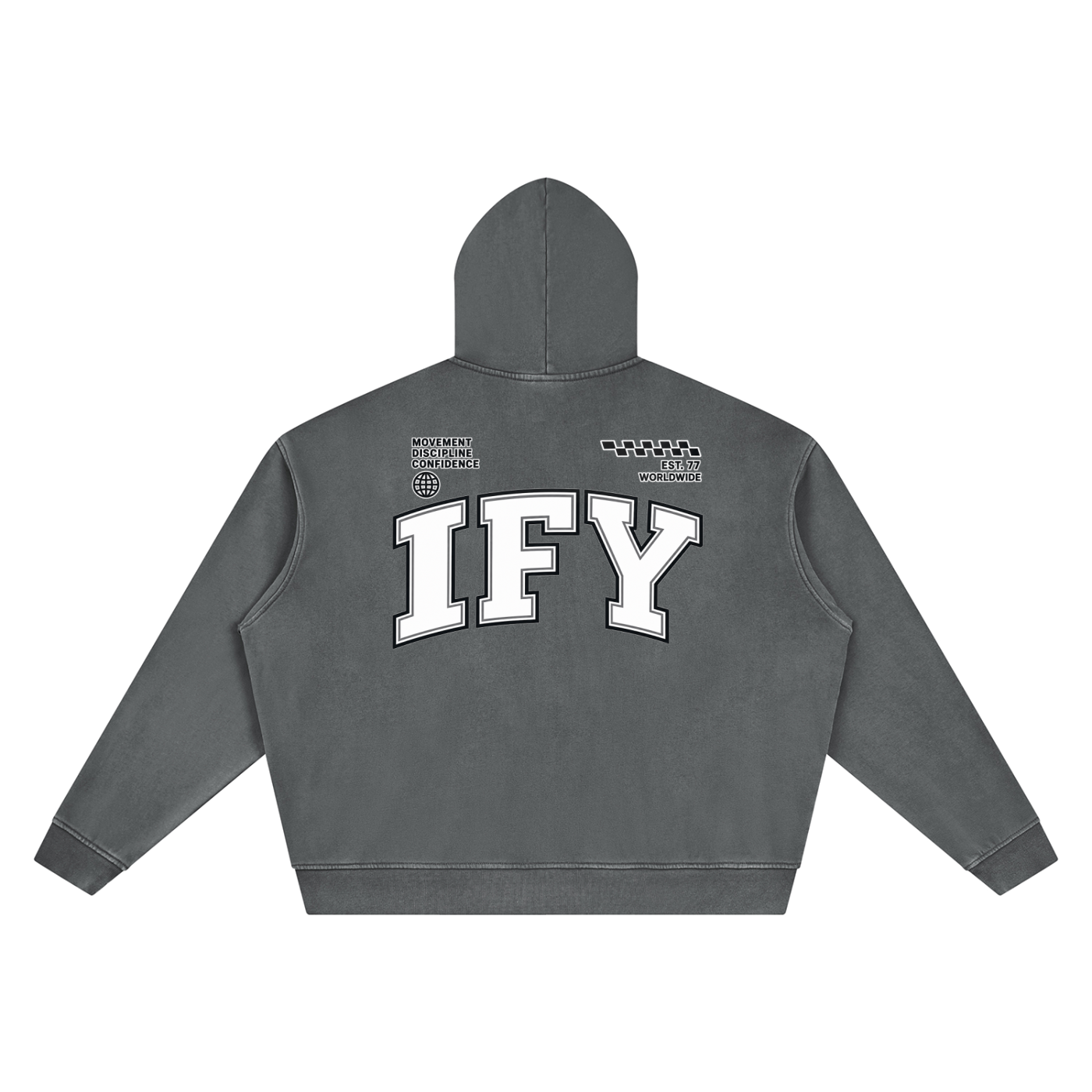 Unisex Vintage Wash Boxy Hoodie
