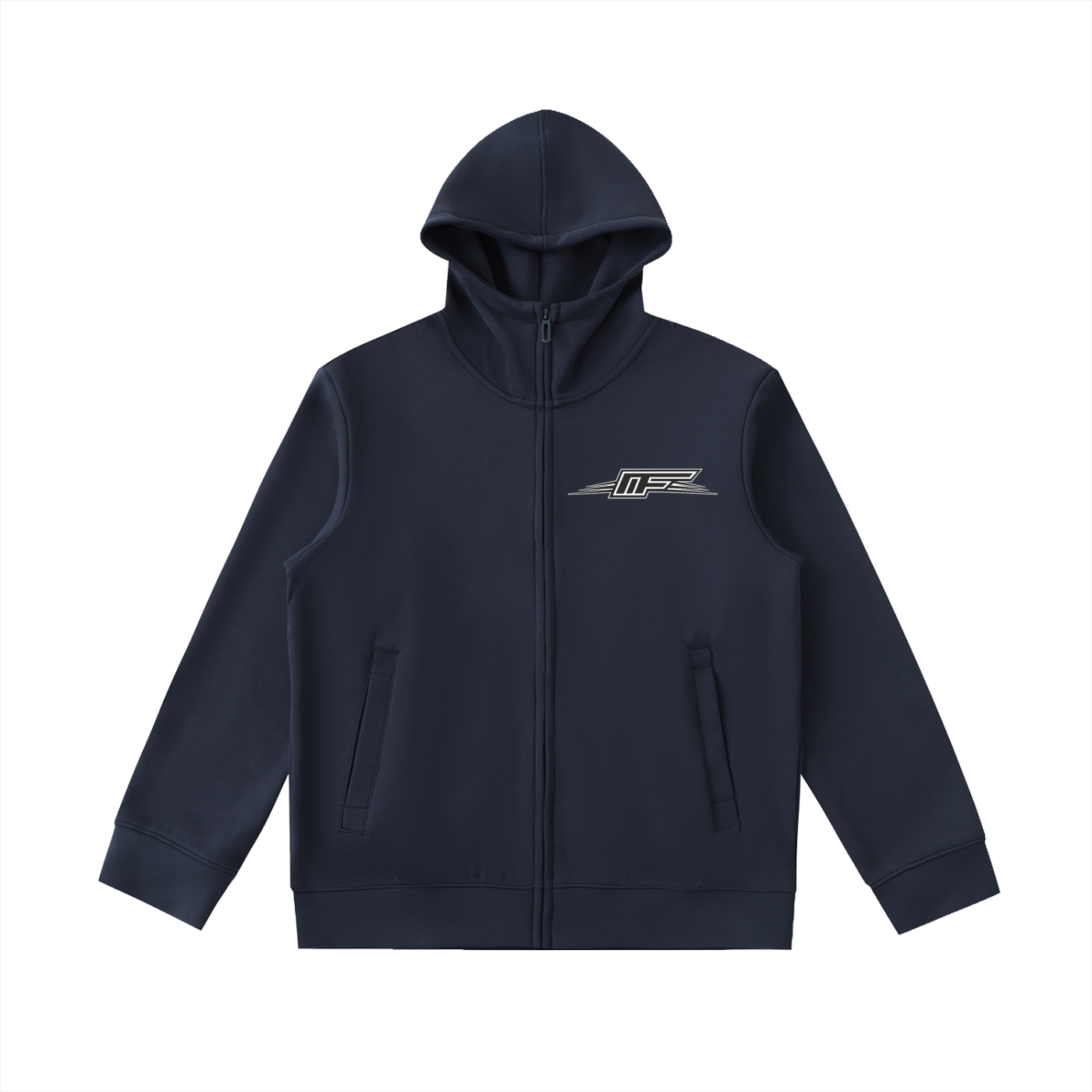 Embrace Comfort with Our Heavyweight High Neck Zip-Up Hoodie