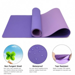 Yoga-1 - Kono TPE Non-slip Classic Yoga Mat - Purple And Pink