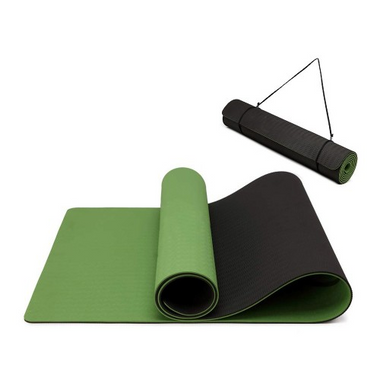 Yoga-1 - Kono TPE Non-slip Classic Yoga Mat - Green And Black