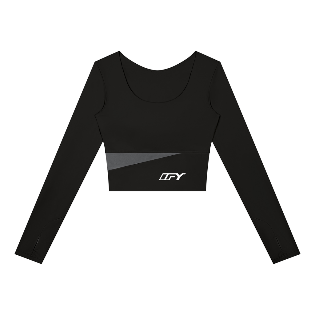 Women's Panelled Long Sleeve Yoga T-Shirt