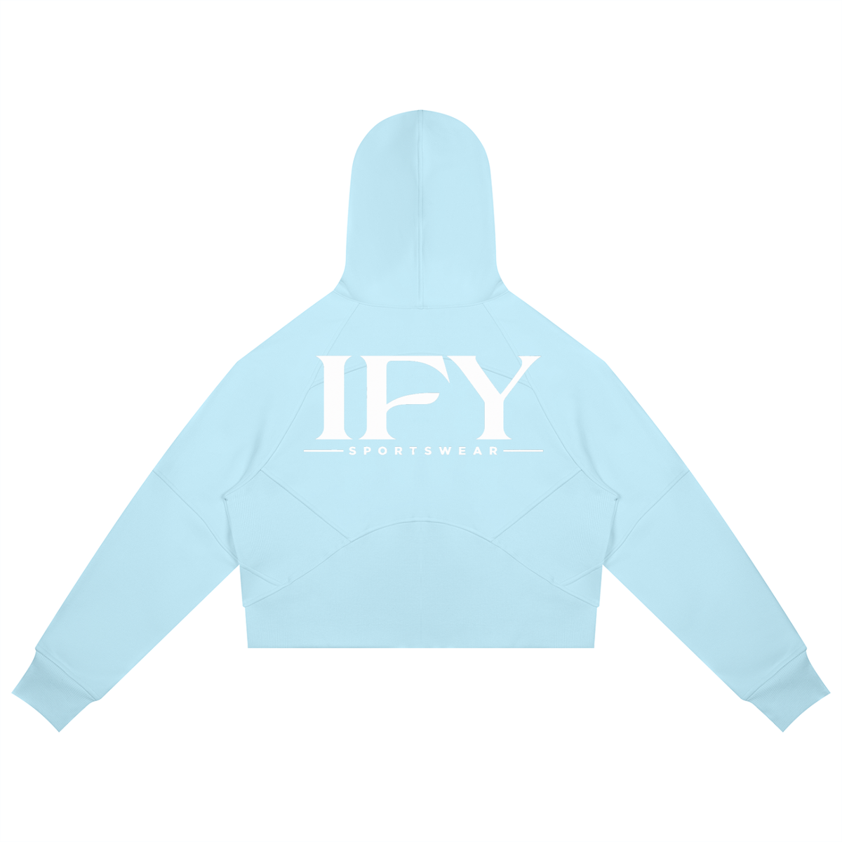 Cropped Zip-Through Hoodie