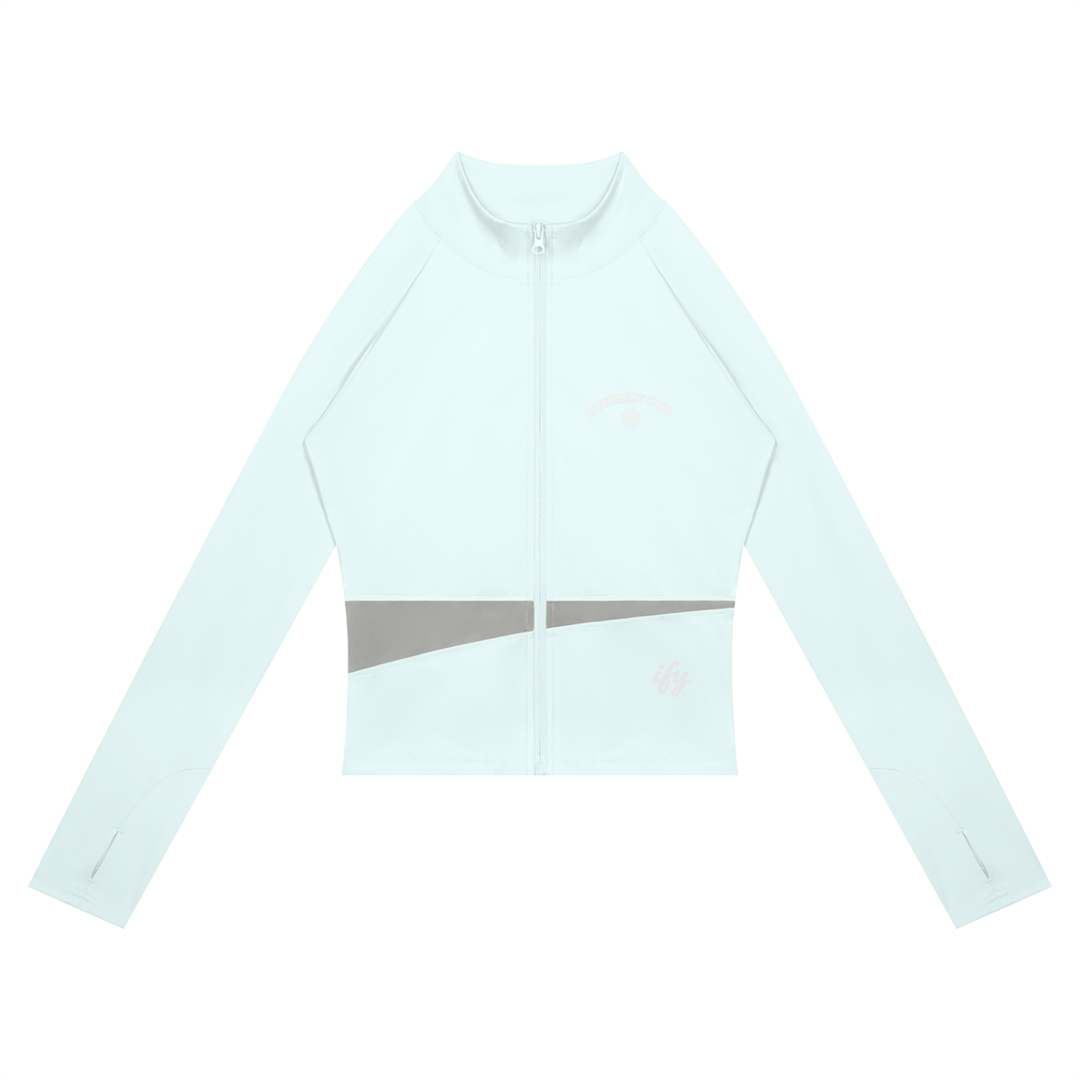 Panelled Cropped Full-Zip Yoga Jacket