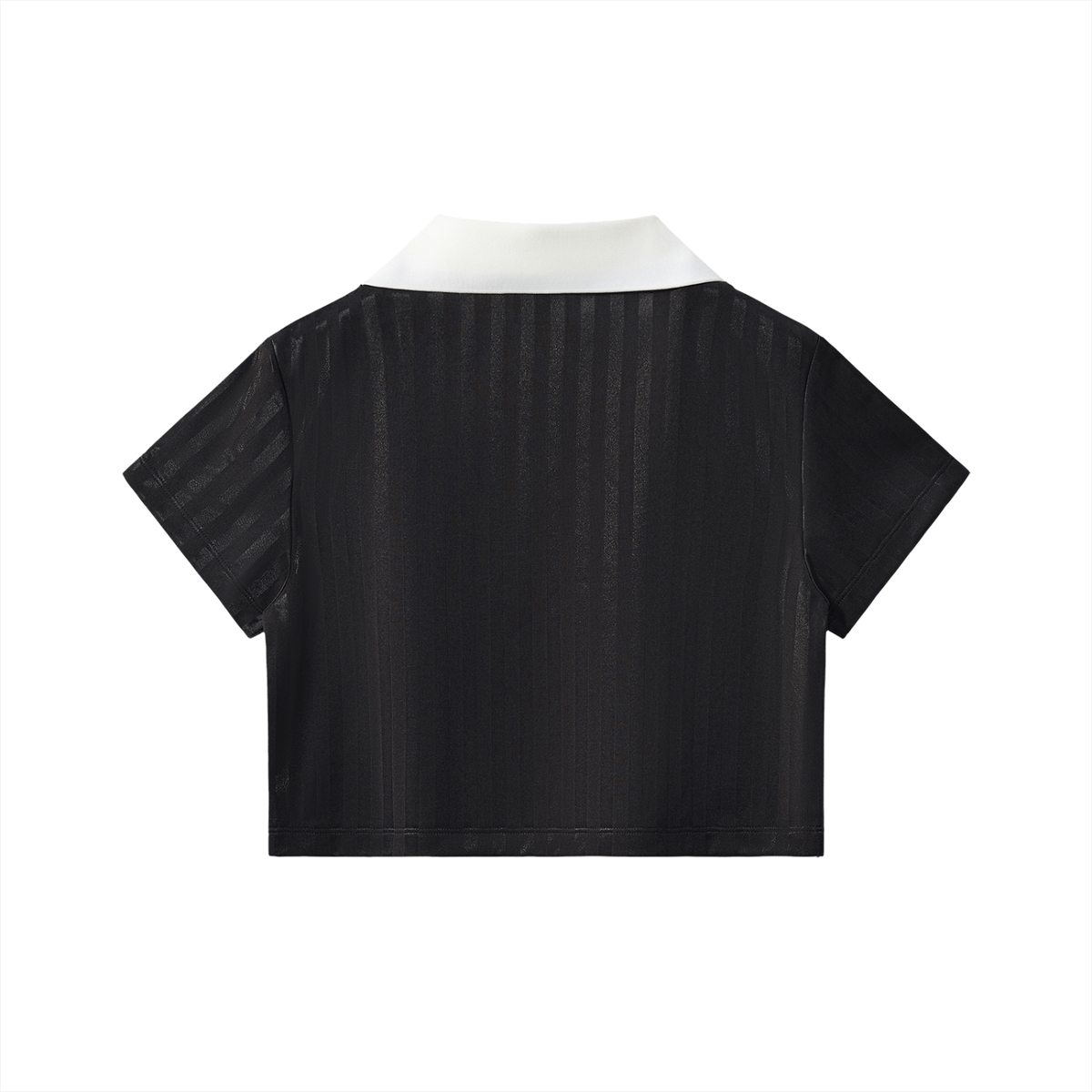 Elevate Your Style with Our Cropped Jersey with Contrast Collar