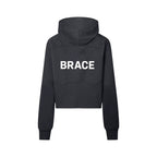 Women's Cropped Half-Zip Hoodie - Premium Gym Hoodie | BRACE