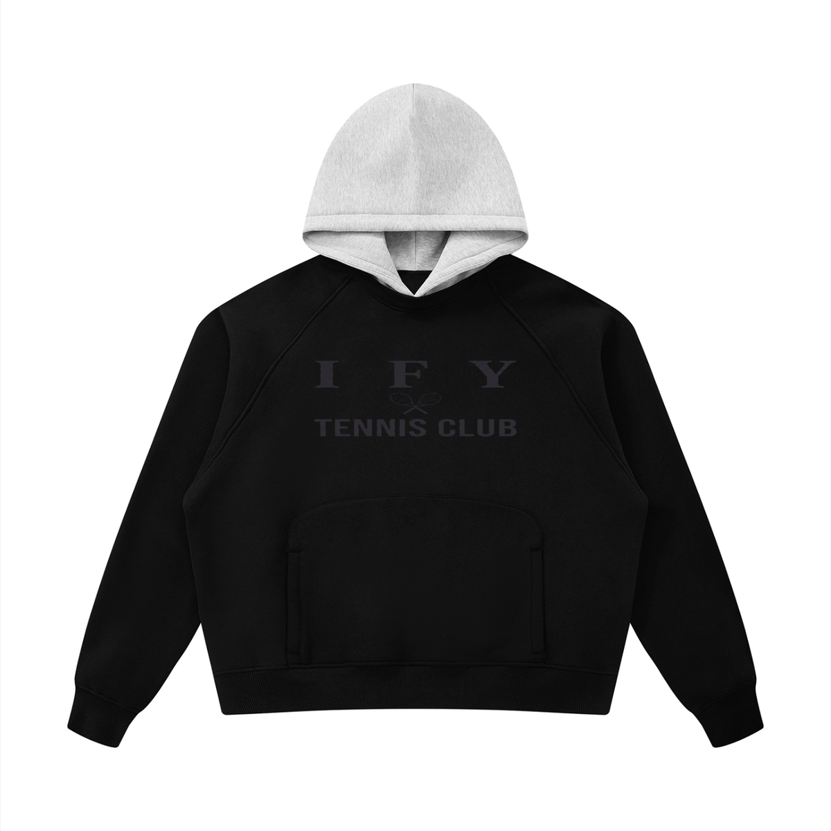 Fleece Raglan Colour Block Hoodie