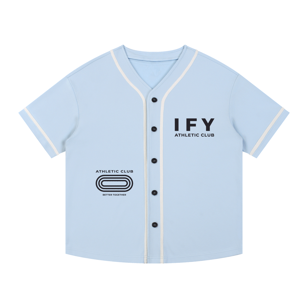 Contrast Piped Button-Up Jersey