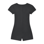 Women's Dual-Function Cape Tie-Waist Romper