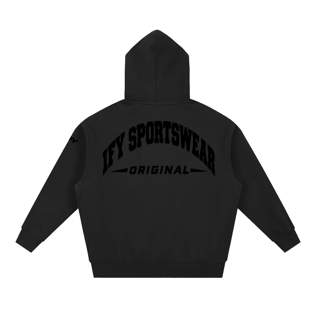Oversized Boxy-Fit Fleece Hoodie