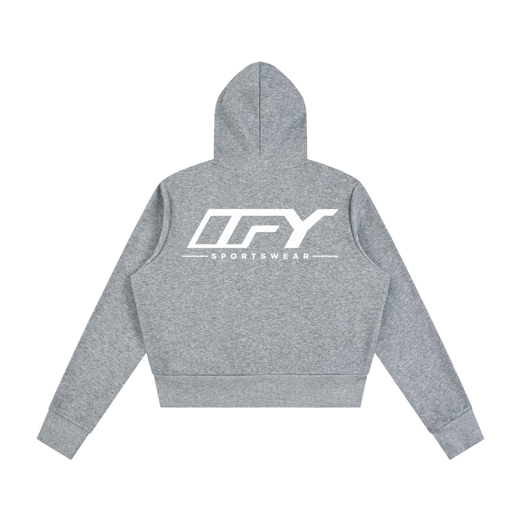 Women's Sparkles Fleece Full Zip Hoodie
