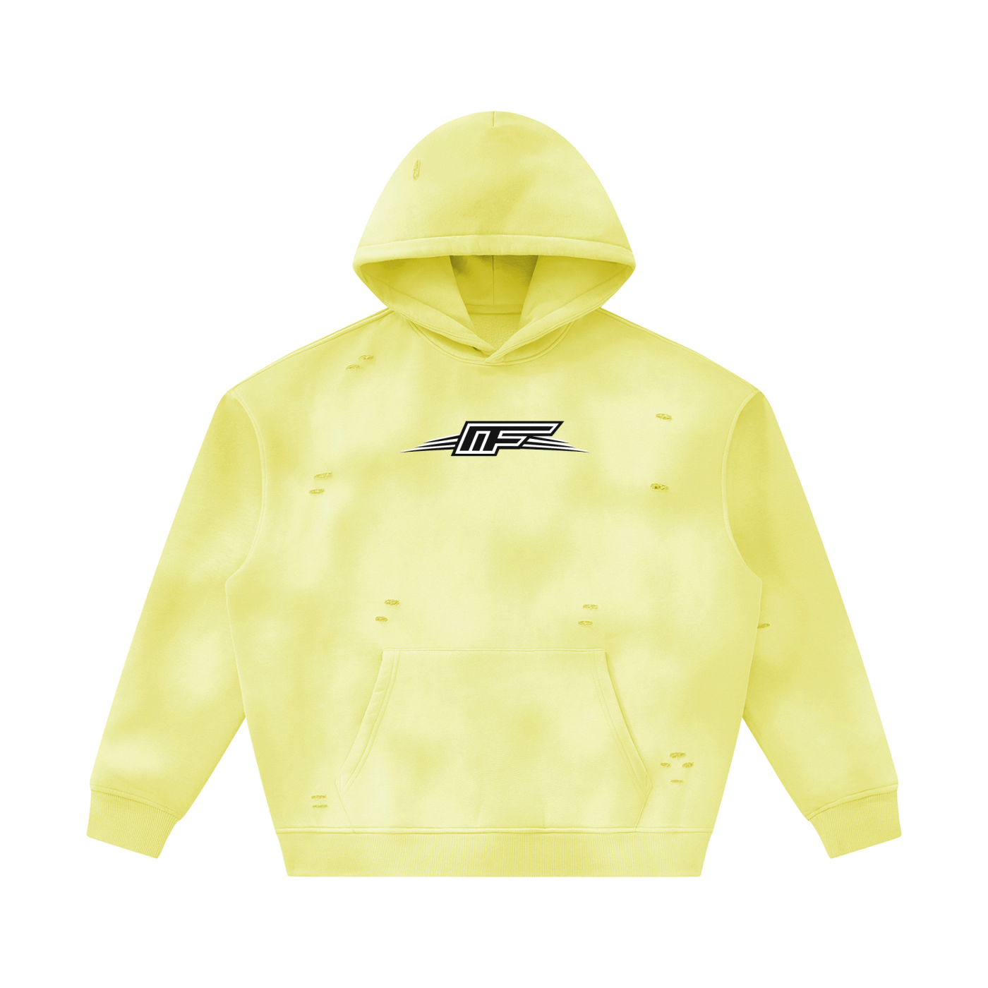 Unisex Frayed Fleece Hoodie for Ultimate Comfort and Style