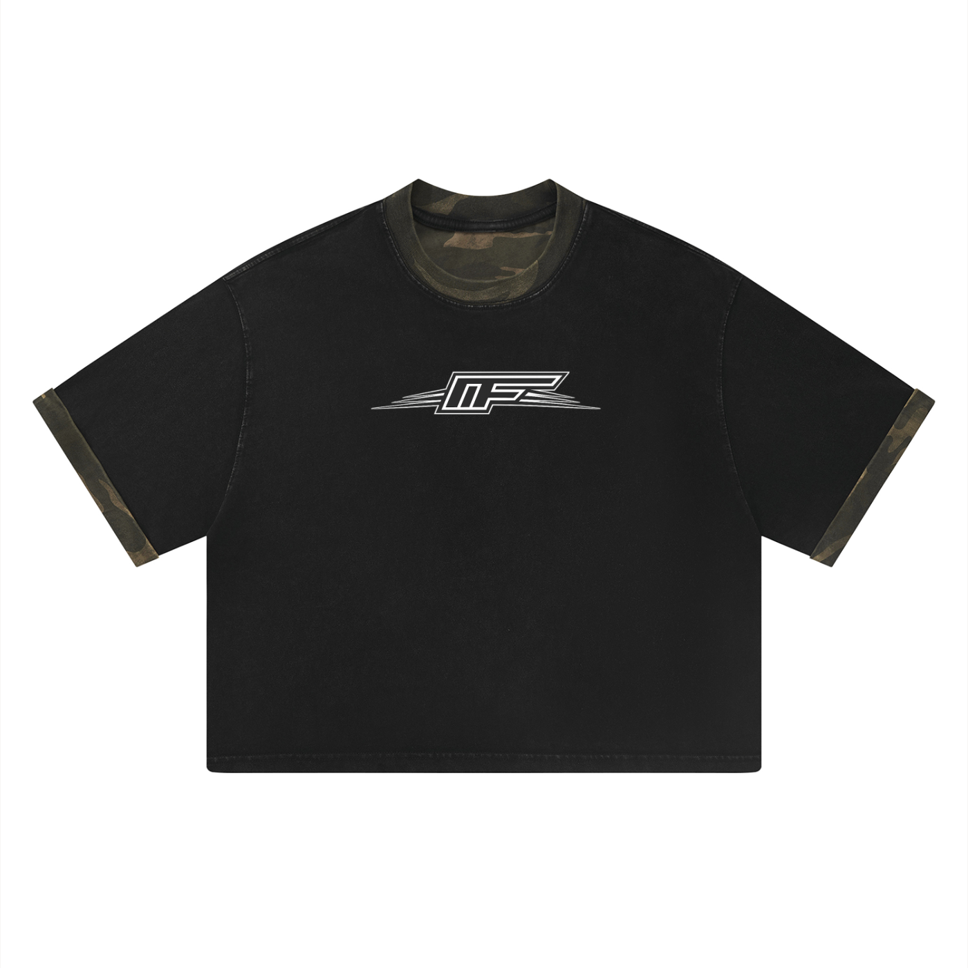 Unisex Mineral Washed Boxy Panel T-Shirt