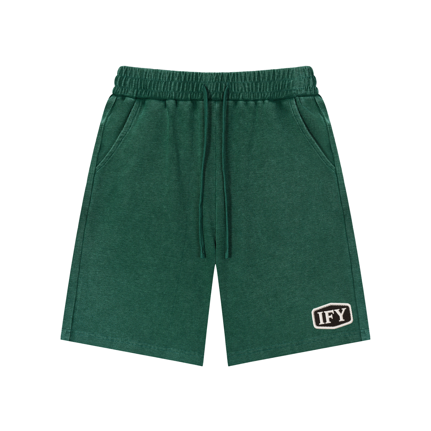 Mineral Wash Waffle Knit Shorts