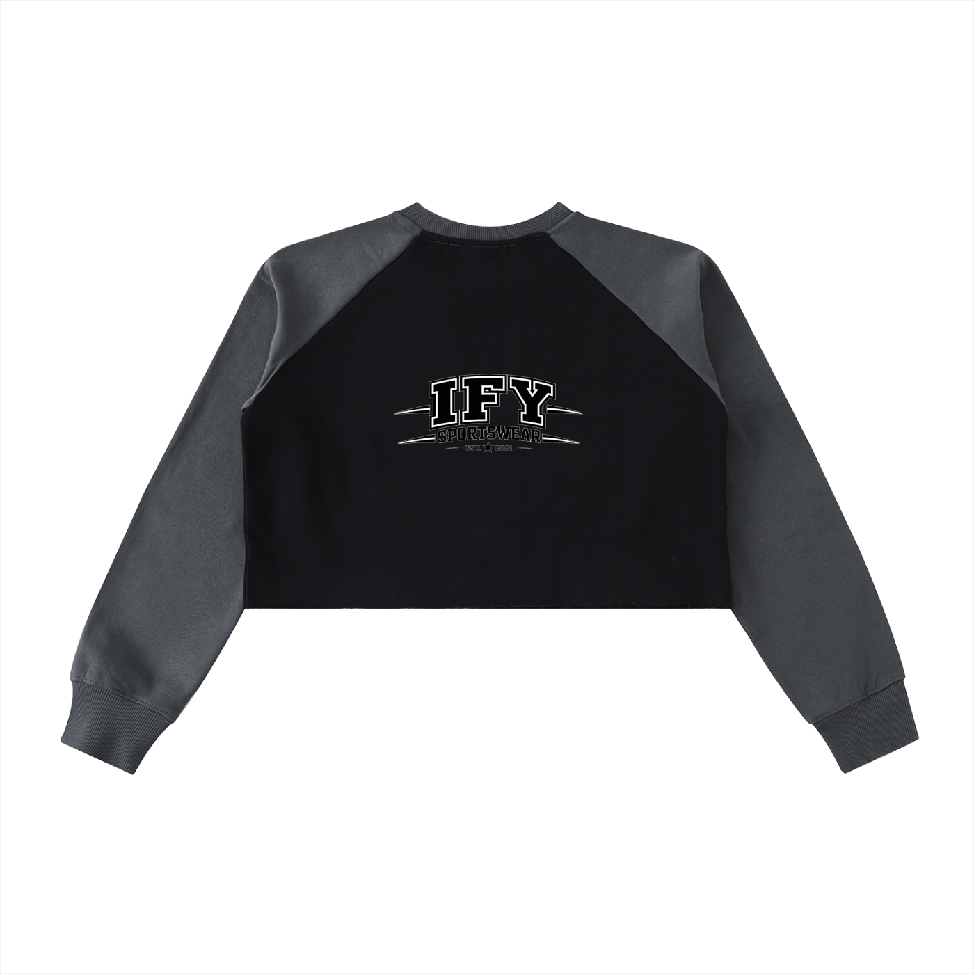 Elevate Your Style with Our Color-Block Crop Sweatshirt