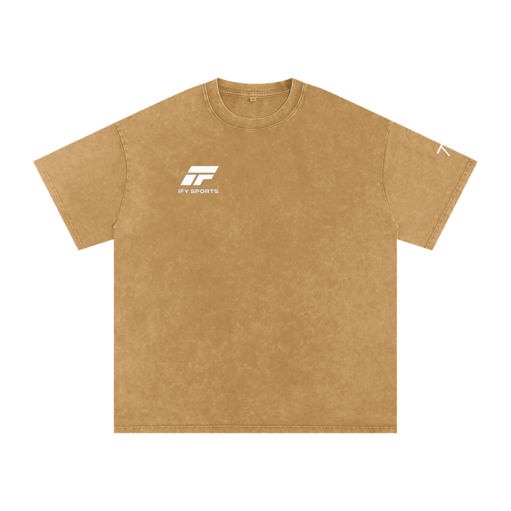 Snow Washed Oversized Cotton T-Shirt