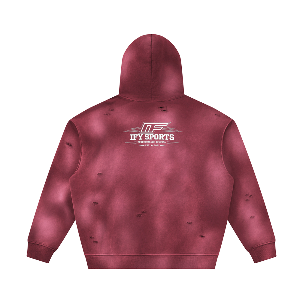Unisex Frayed Fleece Hoodie: Your Go-To for Comfort and Style
