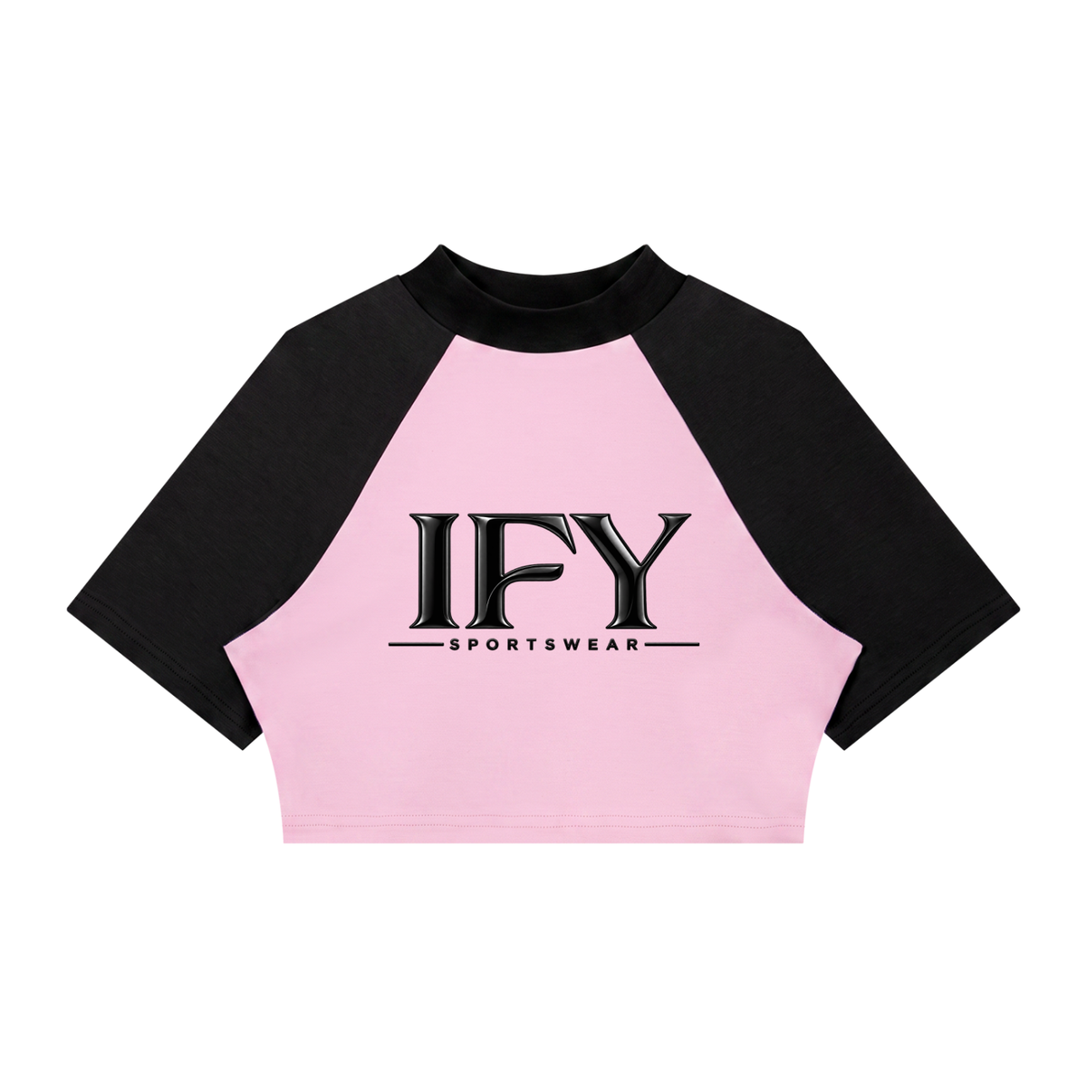 Women’s Color Block Raglan Crop T-Shirt