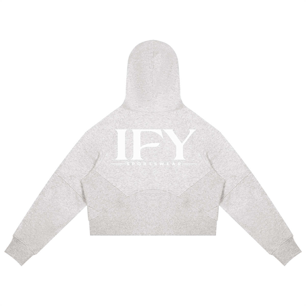 Cropped Zip-Through Hoodie