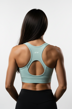 Women’s Cropped Zip Yoga Sports Bra