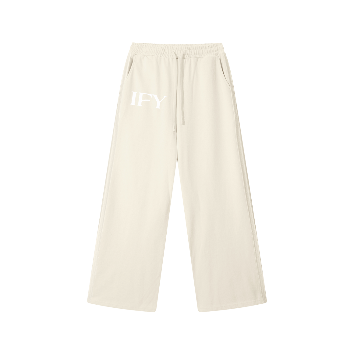 Contrast Tape Straight-Leg Sweatpants