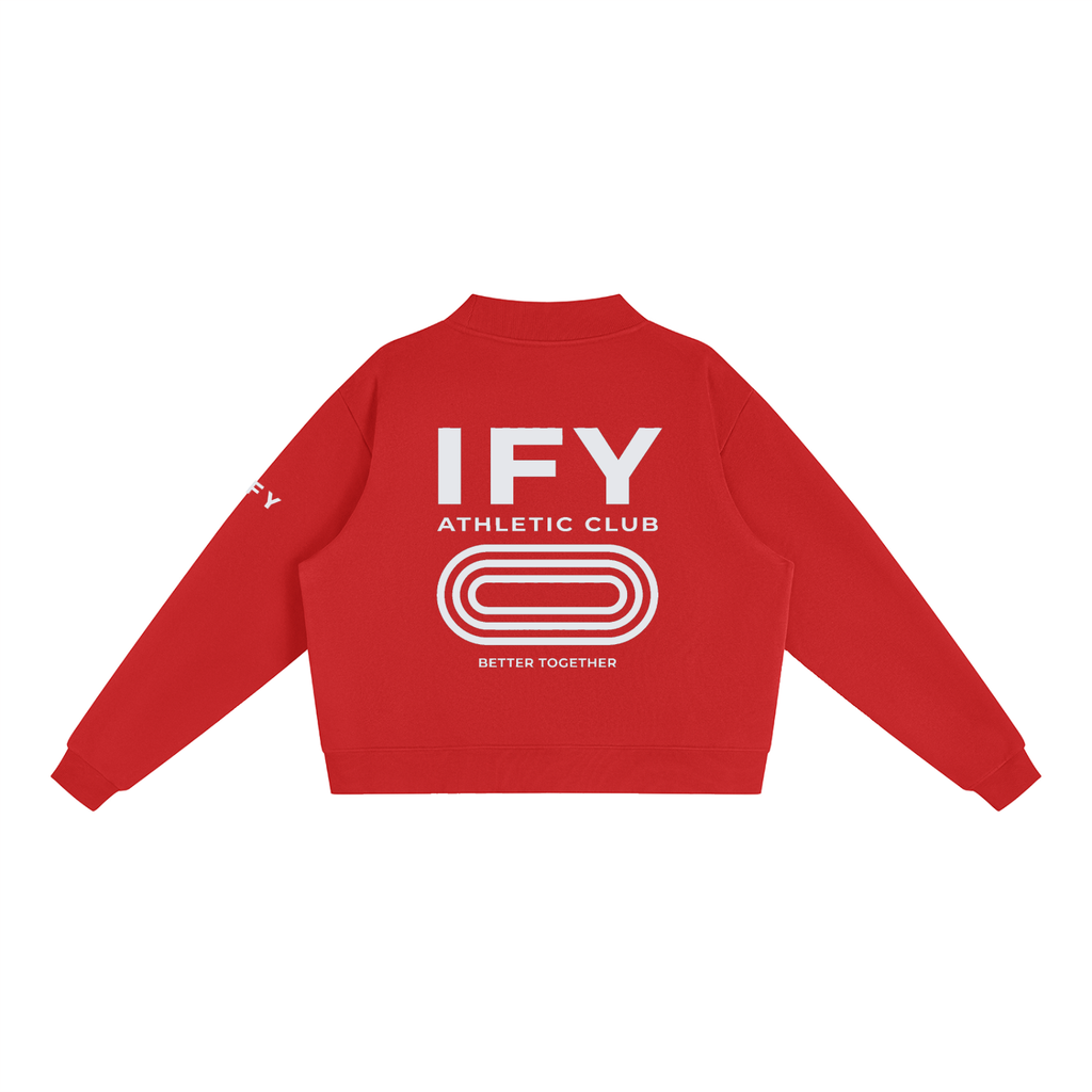 Mock-Neck Crew Sweatshirt