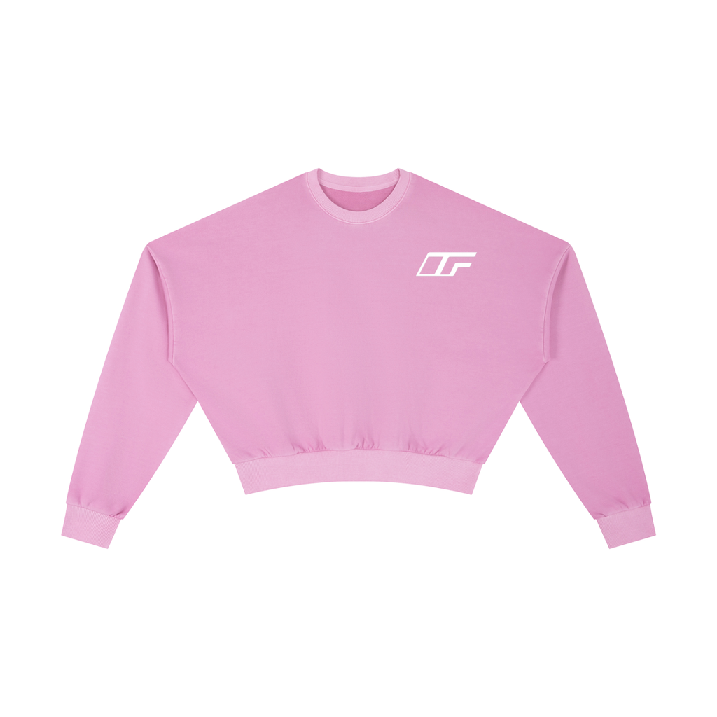 Vintage Washed Cropped Sweatshirt - Effortless Style for Any Occasion