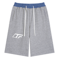 Unisex Plaid Waistband Shorts