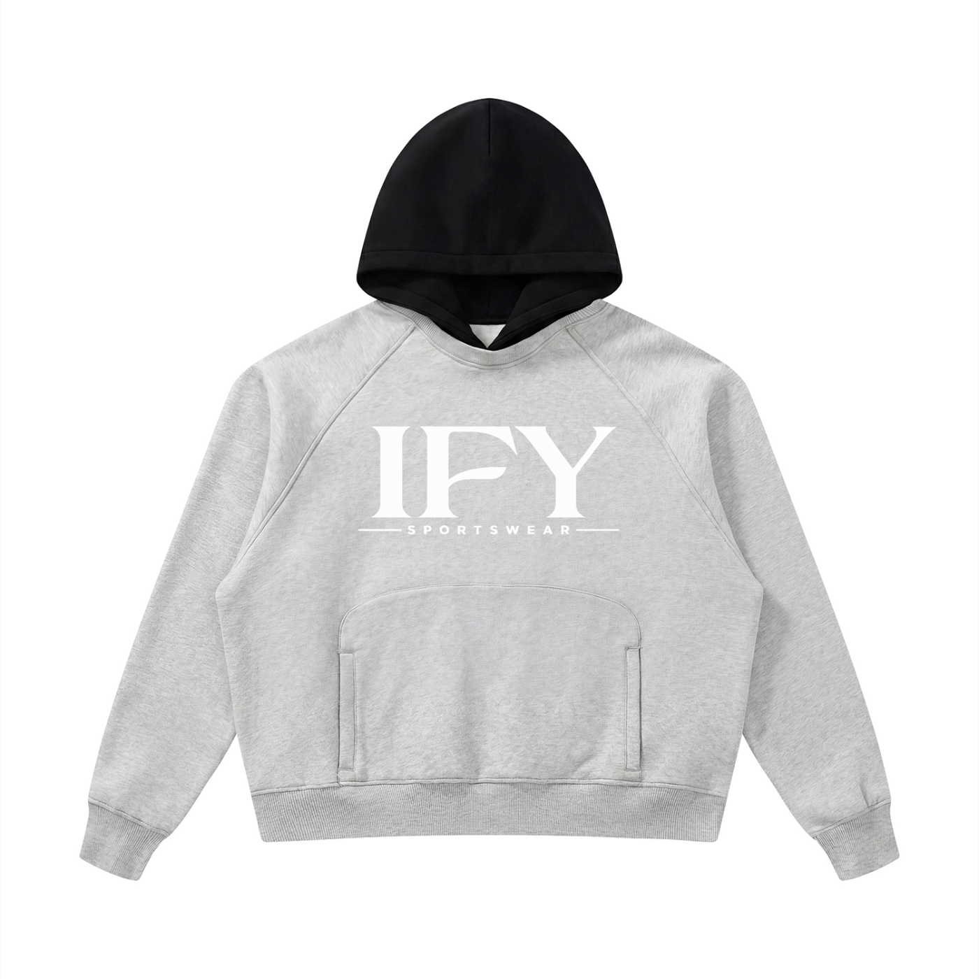 Unisex Fleece Raglan Color Block Hoodie