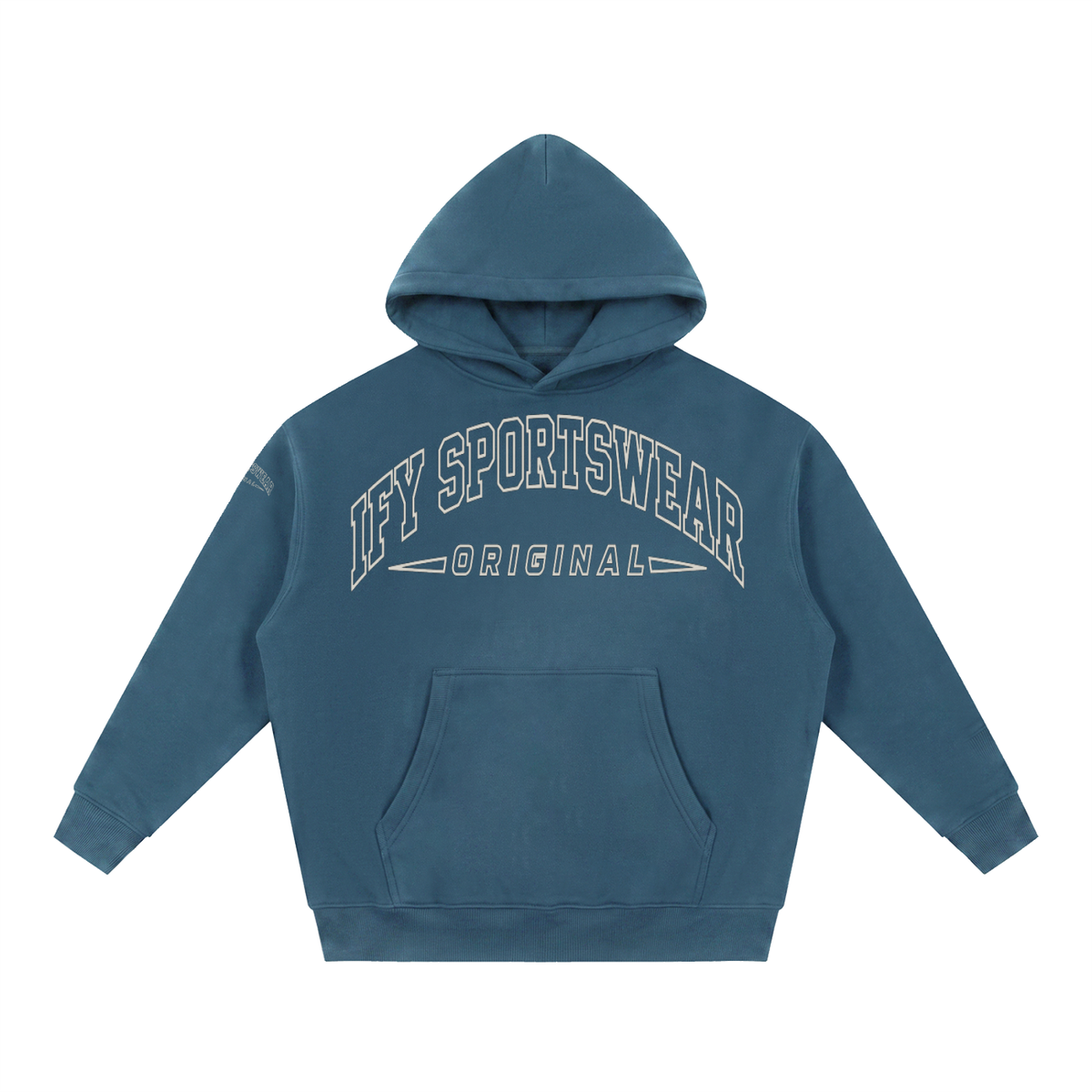 Oversized Boxy-Fit Fleece Hoodie